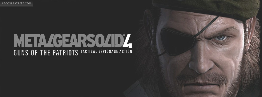Metal Gear Solid 4 Facebook cover