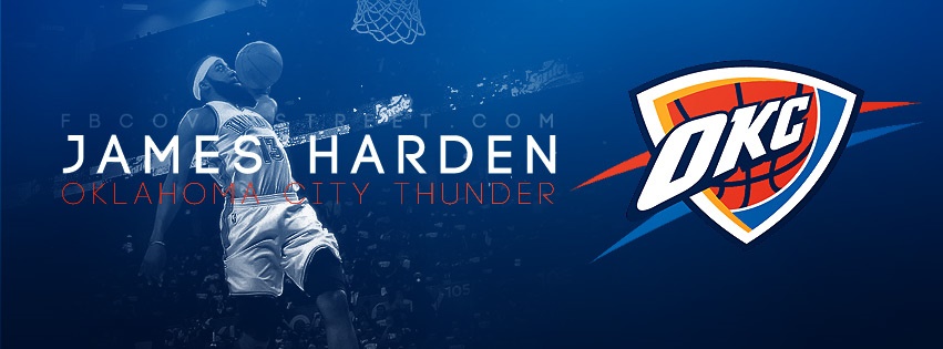 James Harden Oklahoma City Thunder Logo Facebook cover