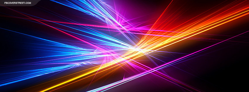 Abstract Colorful Lines Facebook cover