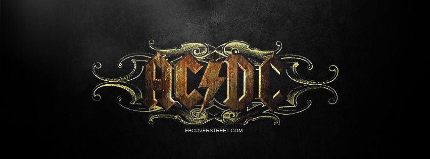 ACDC Grunge Logo Facebook Cover