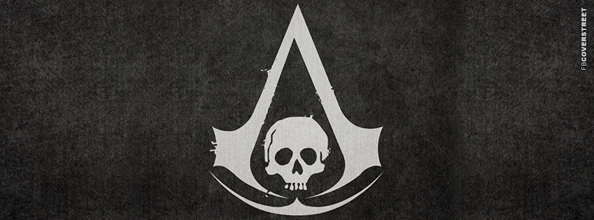 Assassins Creed 4 Pirate Logo  Facebook Cover