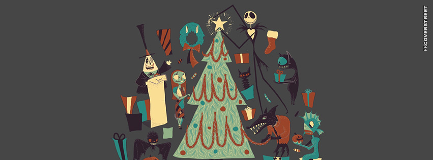 Nightmare Before Christmas Tree  Facebook cover