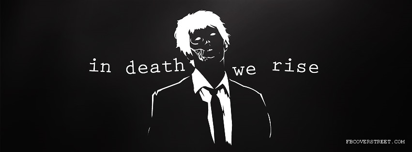 In Death We Rise Black Facebook cover