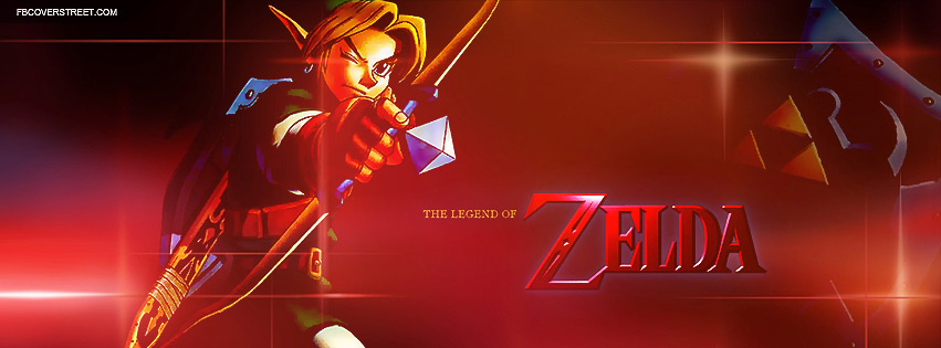 The Legend of Zelda Link Bow and Arrow Facebook Cover