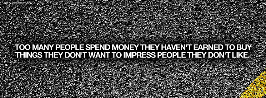 Materialism In A Nutshell Will Smith Quote Facebook cover