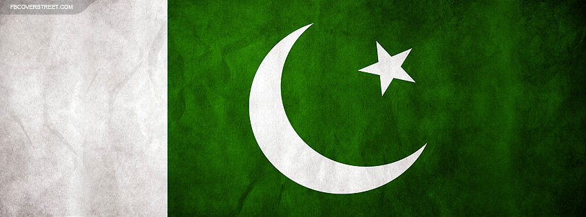 Pakistan Flag Grungy Facebook cover