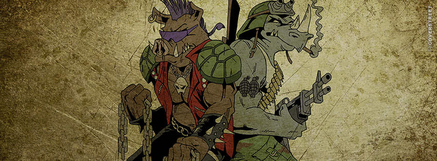 Bebop and Rocksteady  Facebook Cover