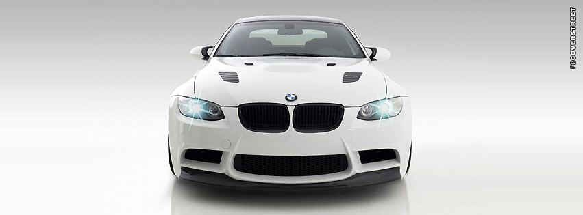 White BMW M3  Facebook cover