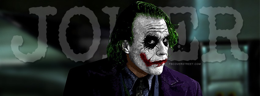 Heath Ledger Joker Facebook cover