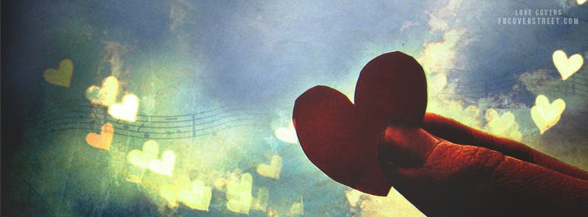 Hand Holding Tiny Heart Facebook cover