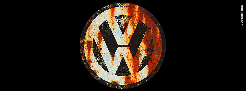 VW Rusted Symbol  Facebook Cover