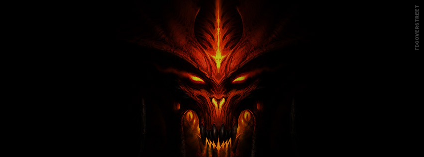 Diablo 3 Fiery Demon  Facebook cover