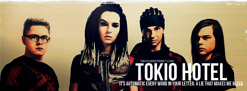 Tokio Hotel Automatic Quote Facebook Cover