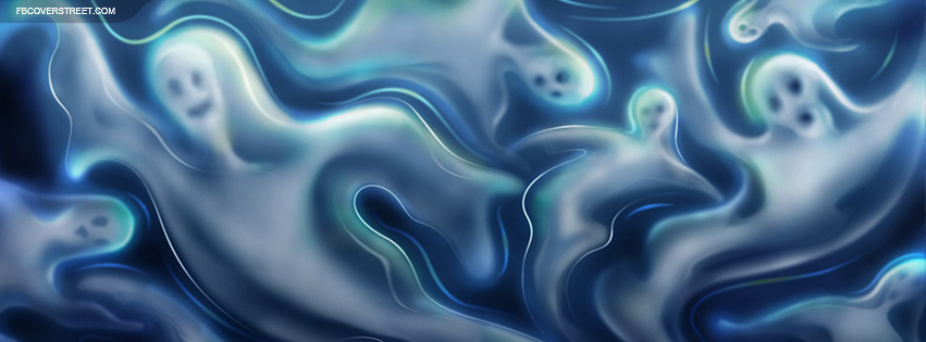 Blue Smokey Ghosts Facebook cover