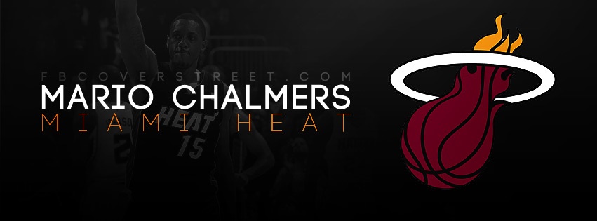 Mario Chalmers Miami Heat Logo Facebook cover
