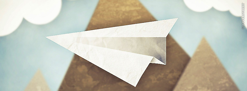 Paper Airplane  Facebook Cover