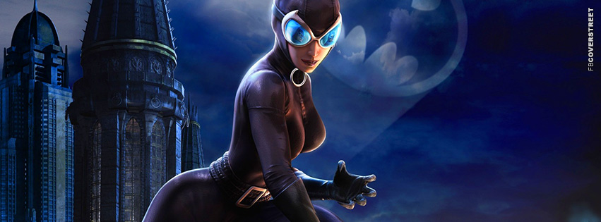 Batman Arkham Origins Sexy Catwoman Colored 2  Facebook Cover
