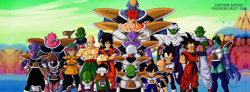 Dragon Ball Z Characters Facebook Cover
