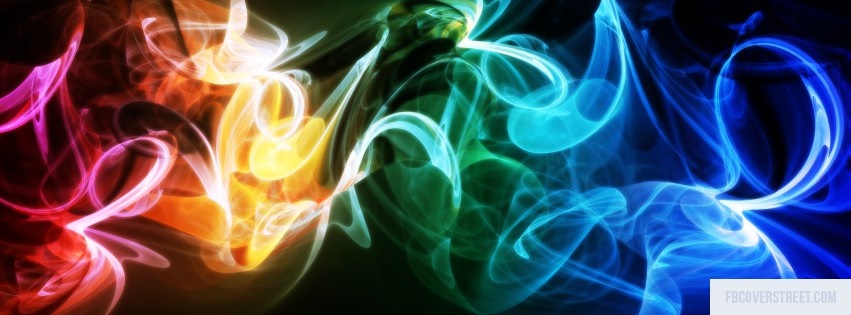 Colorful Smoke Facebook cover