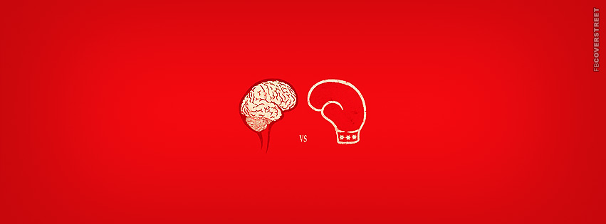Brain VS Glove Cartoon  Facebook Cover
