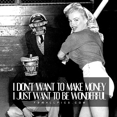 Marilyn Monroe Wonderful Quote Facebook picture
