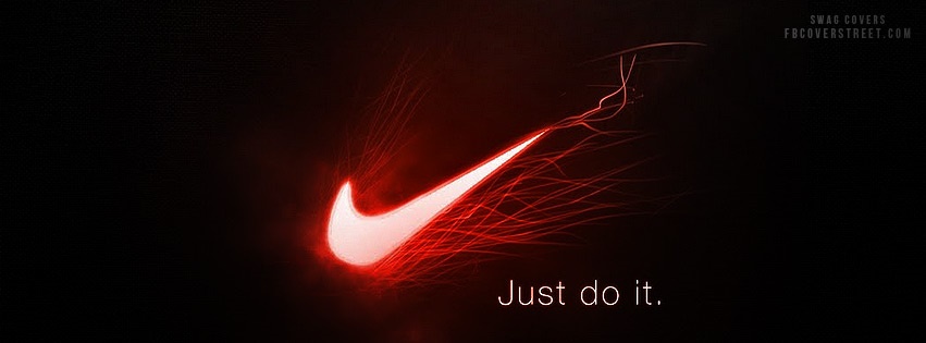 Nike Just Do It Sparks Logo Facebook cover