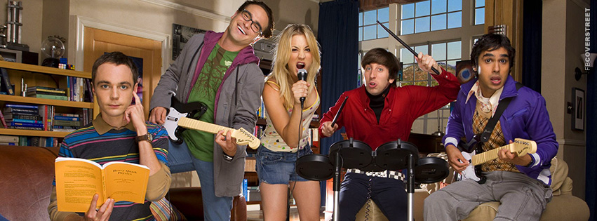 The Big Bang Theory Photograph Cast Facebook Cover
