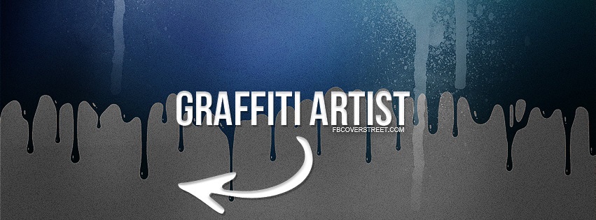 Graffiti Artist Blue Facebook cover