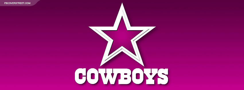 Dallas Cowboys Pink Girl Logo Facebook cover