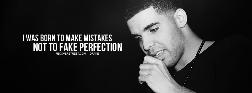 Drake Make Mistakes Quote Facebook Cover