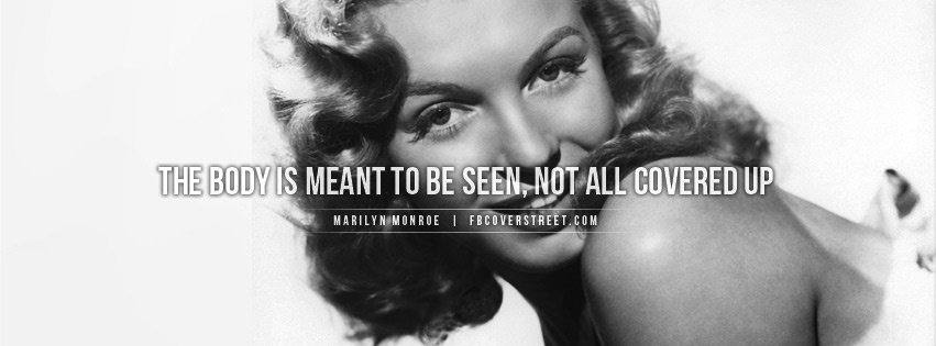 Marilyn Monroe Body Facebook Cover