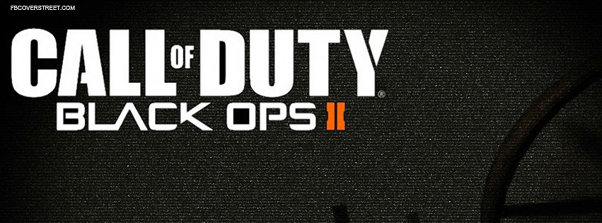 Call of Duty Black Ops II Grungy Logo Facebook cover