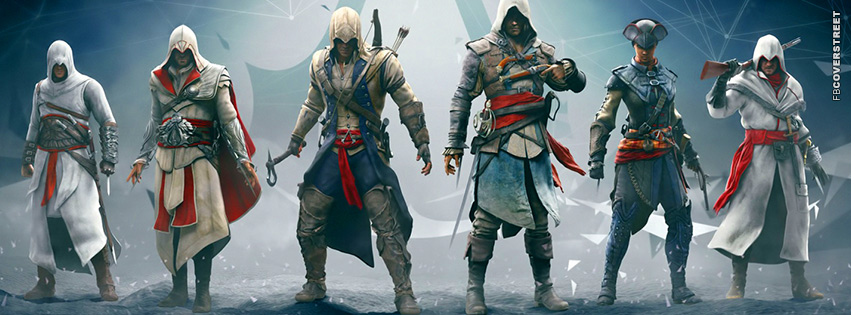 Assassins Creed Characters Cover  Facebook Cover