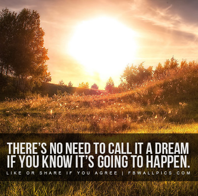 No Need To Call It A Dream Quote Facebook picture