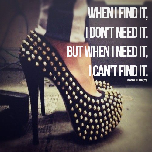 Lost Shoes Girly Quote Facebook picture