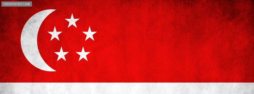Singapore Flag Facebook Cover