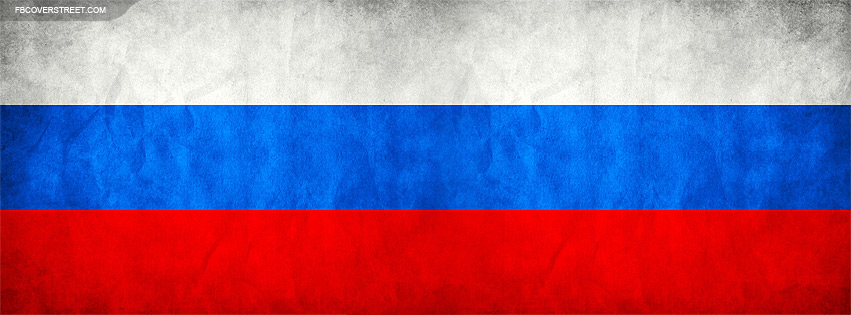 Russian Flag Grungey Facebook cover