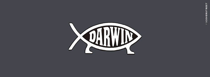 Darwin Evolving Fish Logo  Facebook cover
