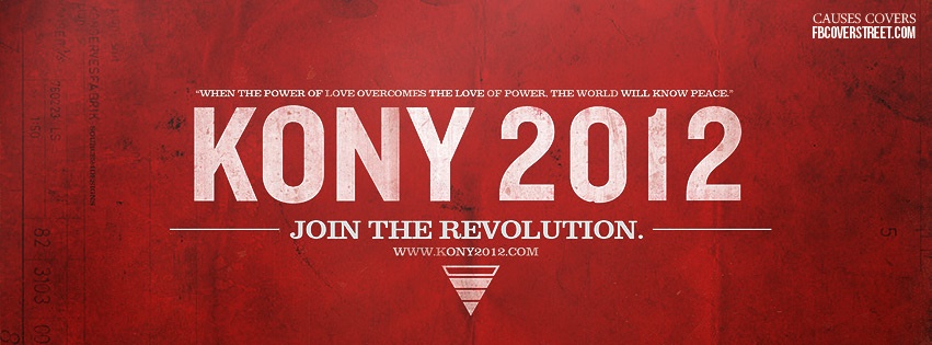Kony 2012 4 Facebook cover