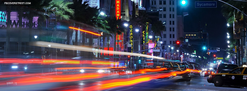 LA Traffic Light Motion Facebook cover