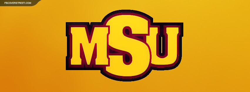 Midwestern State University Logo Yellow Facebook cover