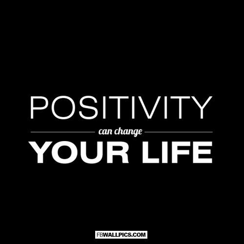 Positivity Can Change Your Life  Facebook picture