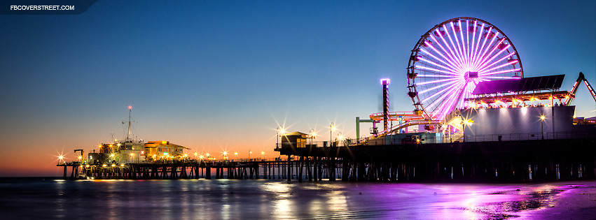 Los Angeles Santa Monica Pier Facebook cover