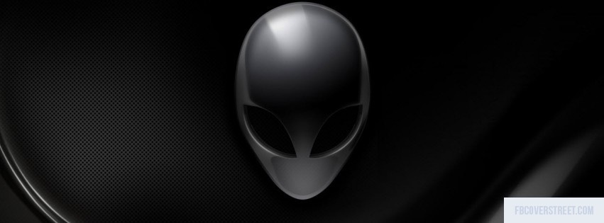 Alien Mask Black and White Facebook Cover