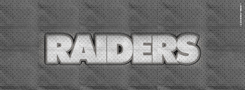 Oakland Raiders Jersey Text Logo 2  Facebook cover