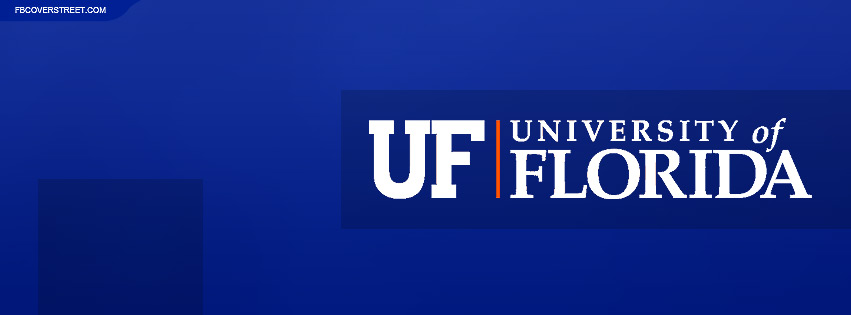 University of Florida Logo Blue Facebook cover
