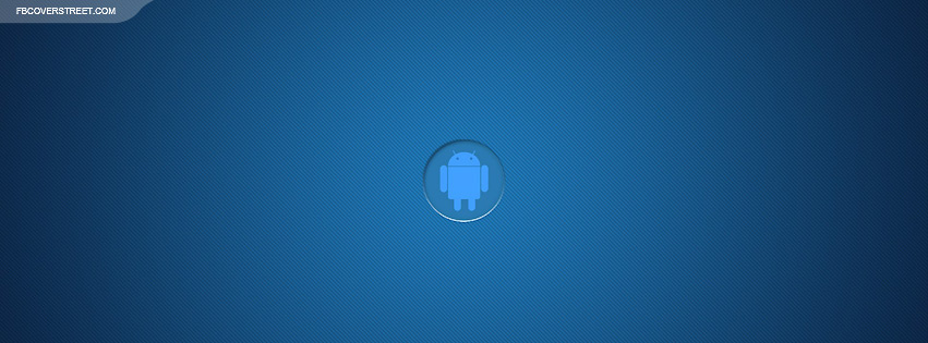 Small Blue Android Logo  Facebook Cover