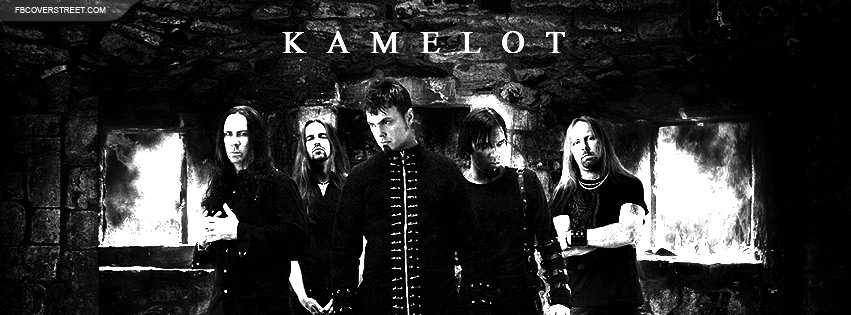 Kamelot Band Black and White Photo Facebook cover
