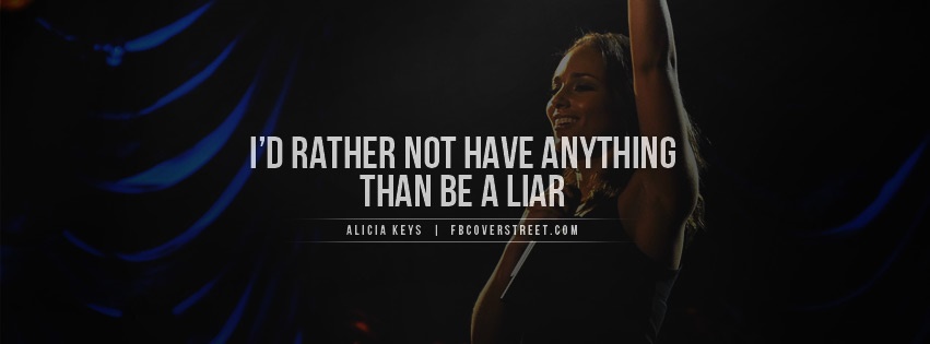 Alicia Keys Liar Facebook Cover