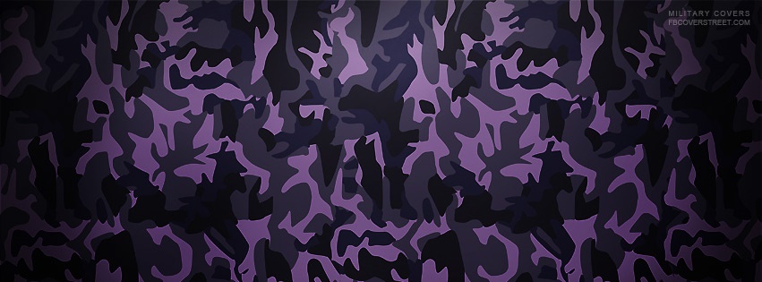 Purple Camo Pattern 2 Facebook cover